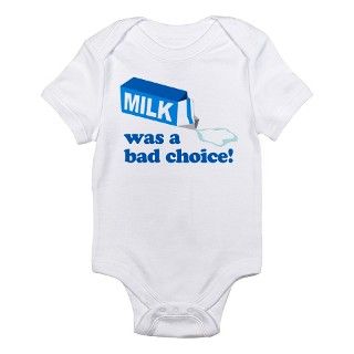 Milk Bad Choice Anchorman Infant Bodysuit by zerotees