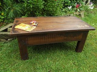 reclaimed wooden coffee table by woods vintage home interiors