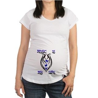 Blue Music Note Tribal Shirt by scorpionsamore
