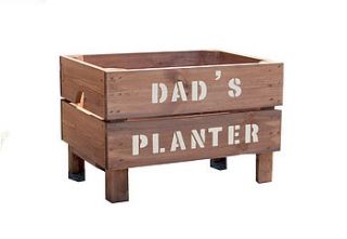 personalised raised planter by great little crate company
