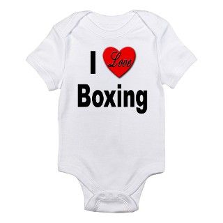 I Love Boxing Infant Bodysuit by stickem