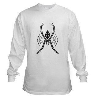Spider Black Design #45 Long Sleeve T Shirt by tip_topz