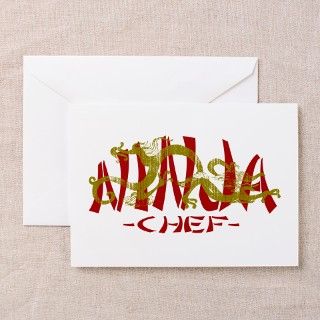 Dragon Ninja Chef Greeting Cards (Pk of 10) by poor_richards