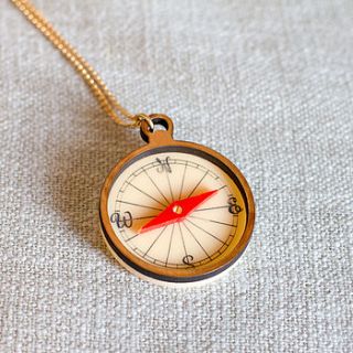 compass necklace by finest imaginary