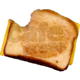 Plain Grilled Cheese Sandwich Oval Sticker by ADMIN_CP3269