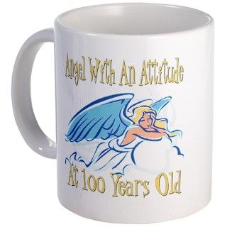 Angel Attitude 100th Mug by littletuddler