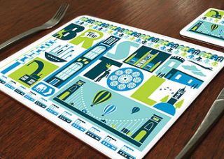 bristol city placemat by susan taylor