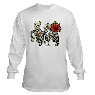 Tattoo skeleton Long Sleeve T Shirt by skeletonart