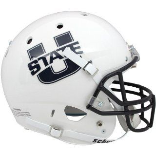 NCAA Schutt Utah State Aggies Full Size Replica Football Helmet   White  Business Card Holders 