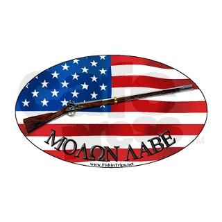 Molon Labe Musket Oval Sticker by Admin_CP10482341