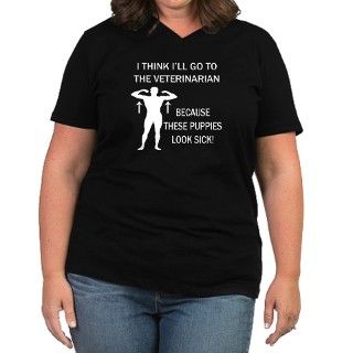 These Puppies Look Sick Womens Plus Size V Neck D by shirtpervert