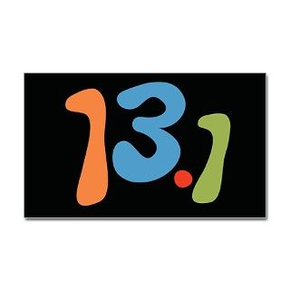 13.1 Half Marathon Distance Decal by thecosmictoad