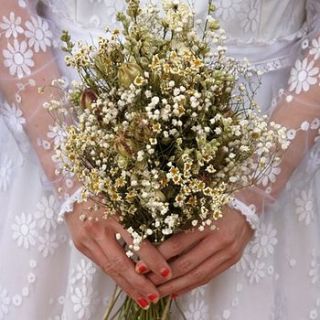 wild meadow dried flower wedding bouquet by the artisan dried flower company