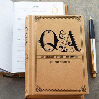 question a day five year journal by discover attic.