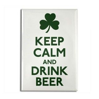 KEEP CALM Shamrock Rectangle Magnet by shirthappens