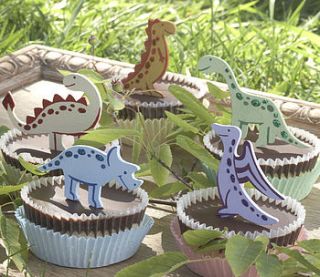 dinosaur cake decorations by birchcraft