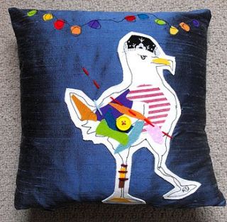 seagull cushion by rachel coleman designs