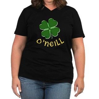 Irish ONeill Womens Plus Size V Neck T Shirt by honeymoonshop