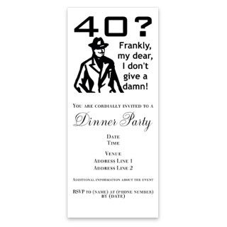 40th Birthday Card, Humorous Invitations by Admin_CP5365703