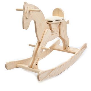 wooden rocking horse by martha & moo