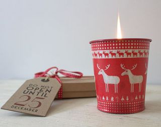scandinavian christmas candle by ella james