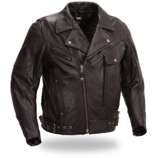 First Manufacturing Men's Utility Motorcycle Jacket (Black, X Large) Automotive
