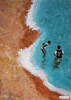a little piece of the beach two painting by smart deco