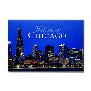 Chicago welcome souvenir magnet by cvenus