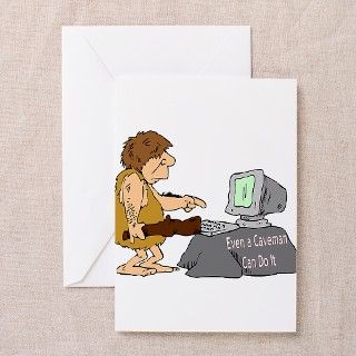 Caveman Greeting Cards (Pk of 10) by MuggleFunds