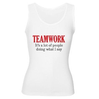 Teamwork Womens Tank Top by wordsonteez