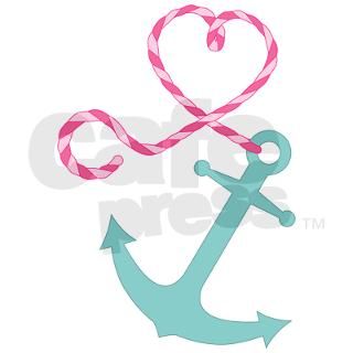 Cute Anchor and Heart Rope Charms by cutetoboot