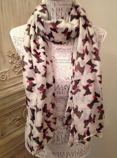 scottie dog scarf by french grey interiors
