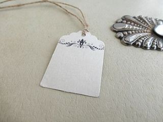 blank vintage style favour tags by edgeinspired