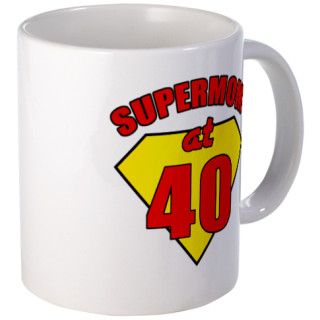 Supermom 40th Birthday Mug by billiejogifts