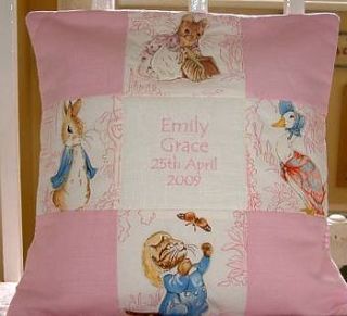 patchwork beatrix potter© name and date by tuppenny house designs