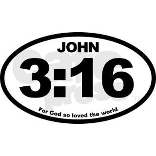 John 316 Oval Oval Sticker by Admin_CP1088085