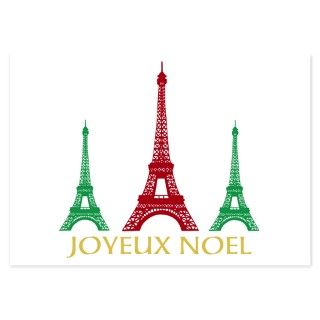 Eiffel Tower Paris Joyeux Noel Invitations by LeTourEiffel