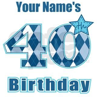 40th Birthday   Personalized Flat Cards by MightyBaby