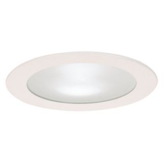 Sea Gull Lighting Recessed Shower Trim with Frosted Glass in White