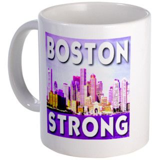 Boston Strong Skyline Mug by bytelandart