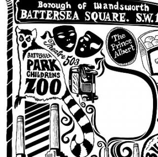 best of battersea screenprint by lucy loves this