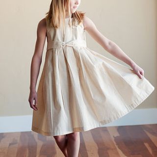 girl's cotton and silk dress by gilly gray