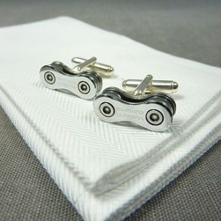 shimano ultegra bicycle chain cufflinks by velofy