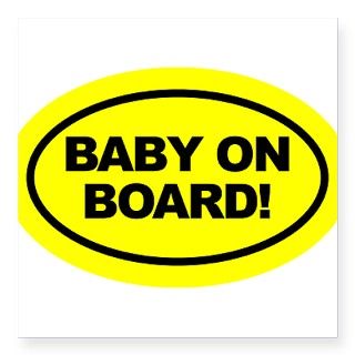 Yellow Baby on Board Car Decal Sticker by Admin_CP18897220