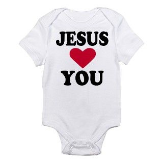 Jesus loves you Infant Bodysuit by Stylicious