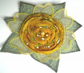 yellow gold rose 252 by ewa morawski textiles