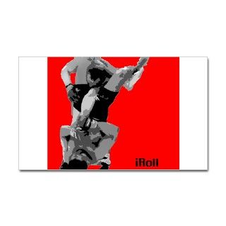 MMA Brazilian Jiu Jitsu iroll Sticker (Rectangular by jiujitsushop