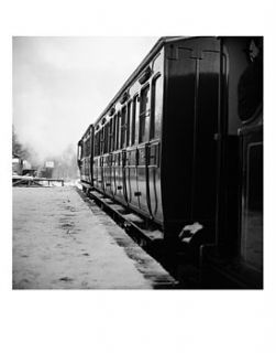 railway, black and white print by paul cooklin