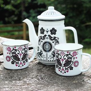 enamel folklore tableware by penelopetom direct ltd