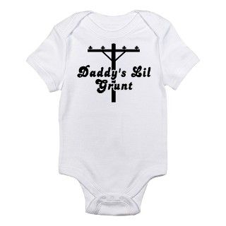 Daddys Lil grunt Infant Bodysuit by lovemylineman